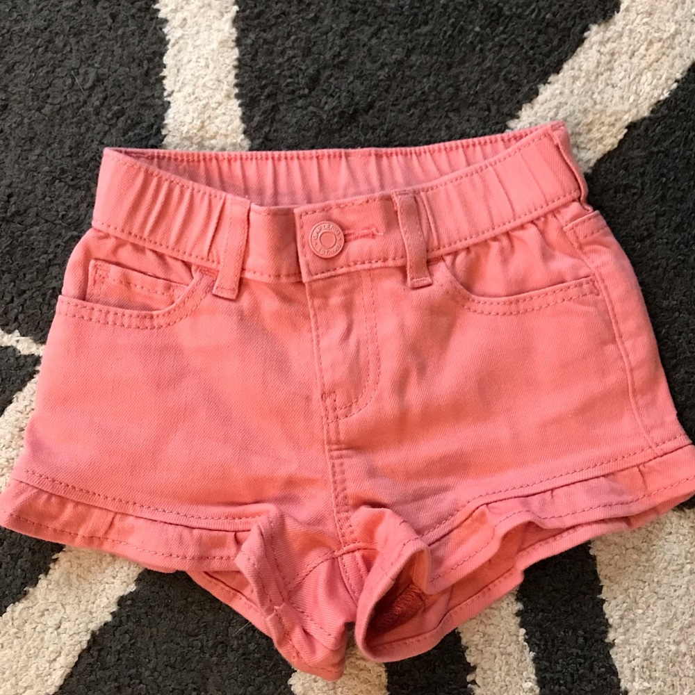 Gap Pink Ruffle Hem Shortie Short